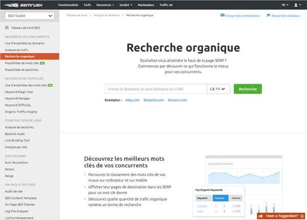 analyse referencement google